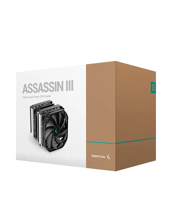 DeepCool ASSASSIN III Dual Tower CPU Air Cooler - 140mm High Performance Cooling System