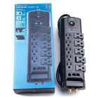 BlueDiamond Defend Flex 10-Outlet Surge Protector – 2880 Joules – 8 ft Power Cord – Black