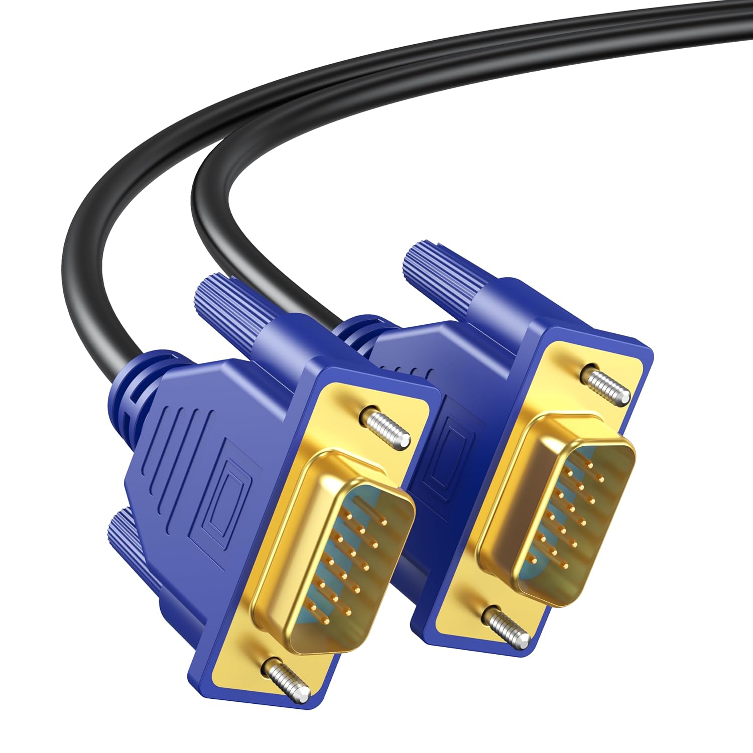 UV-CABLE VGA Male to Male Cable - 6ft - Blue