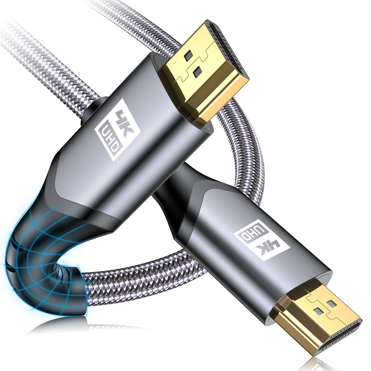 AviBrex HDMI 2.0 Male to Male Cable - 15ft - 4K 60Hz - 18Gbps - Black