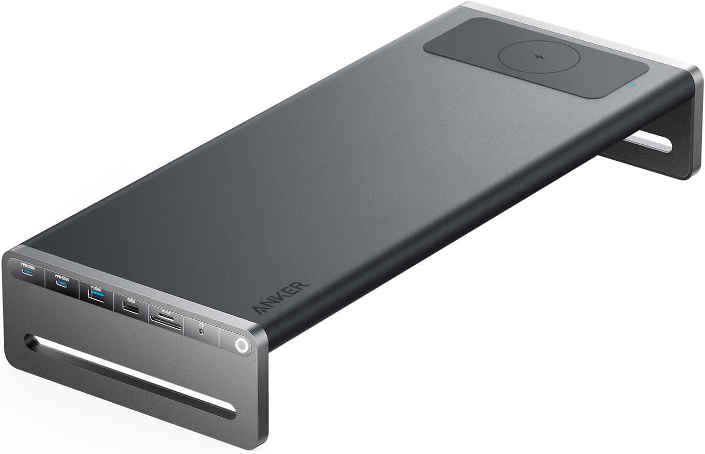 Anker 675 USB-C Docking Station 12-in-1 Monitor Stand with 4K HDMI, 100W Power Delivery & Wireless Charging
