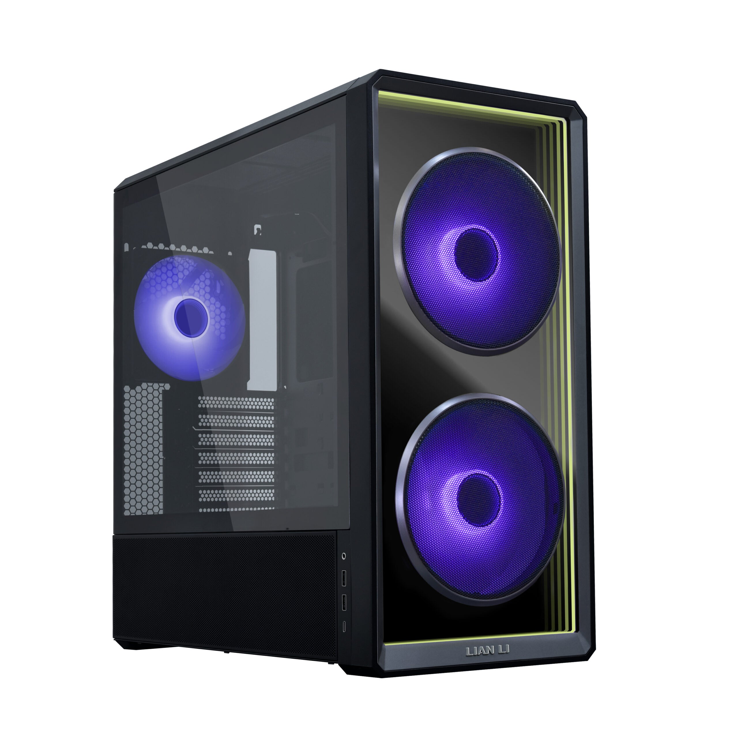 Lian Li LANCOOL 217 INF Black ATX Mid-Tower Case | Infinity Mirror | 3 ARGB Fans