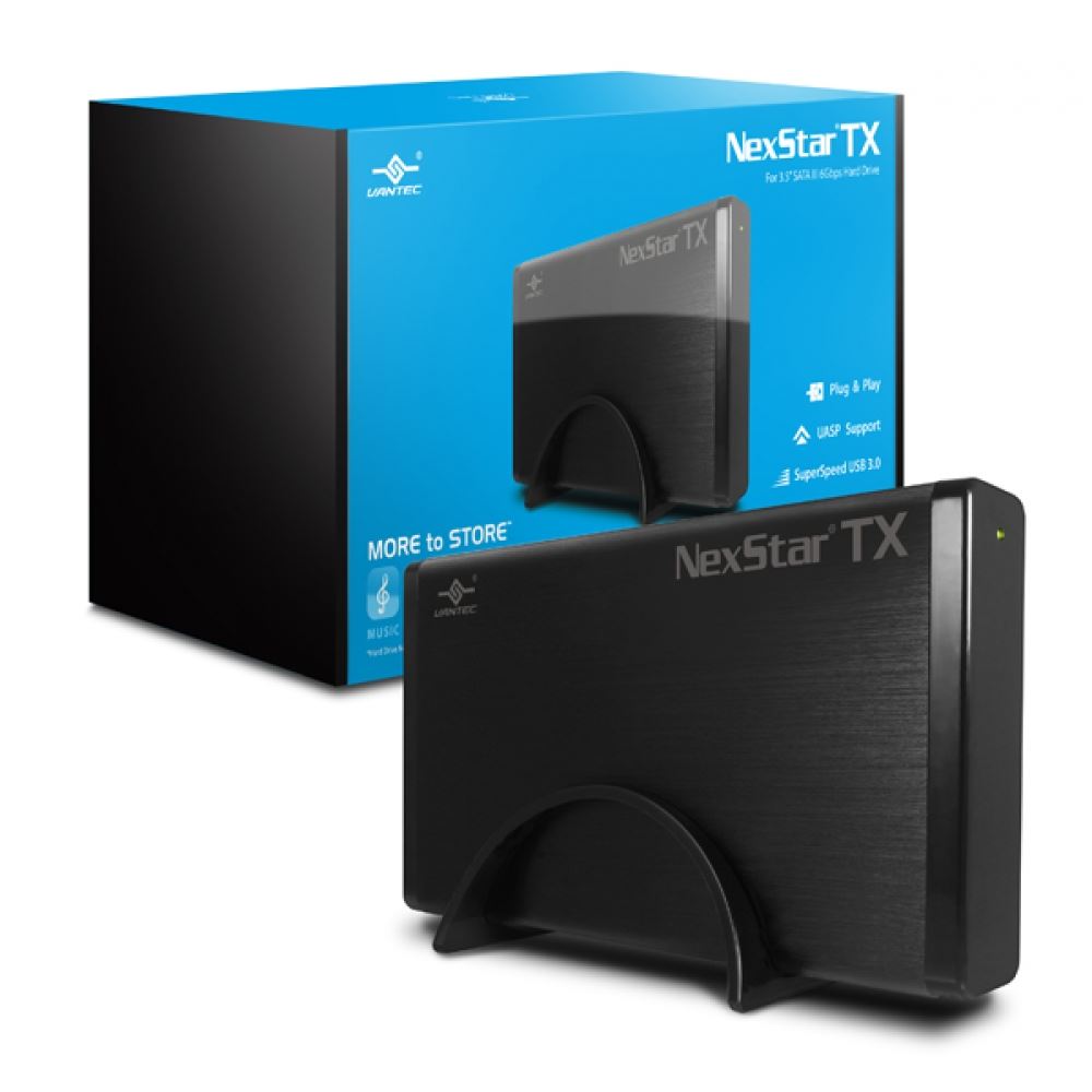 Vantec NexStar TX USB 3.0 External Enclosure for 3.5" SATA HDD/SSD – NST-328S3-BK