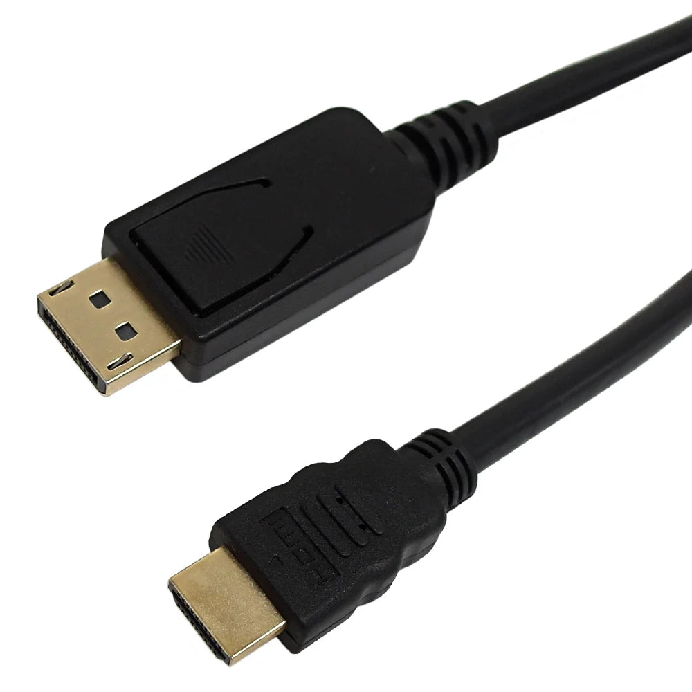 Cables DisplayPort to HDMI Cable - 15ft - 4K 30Hz - 10.2Gbps