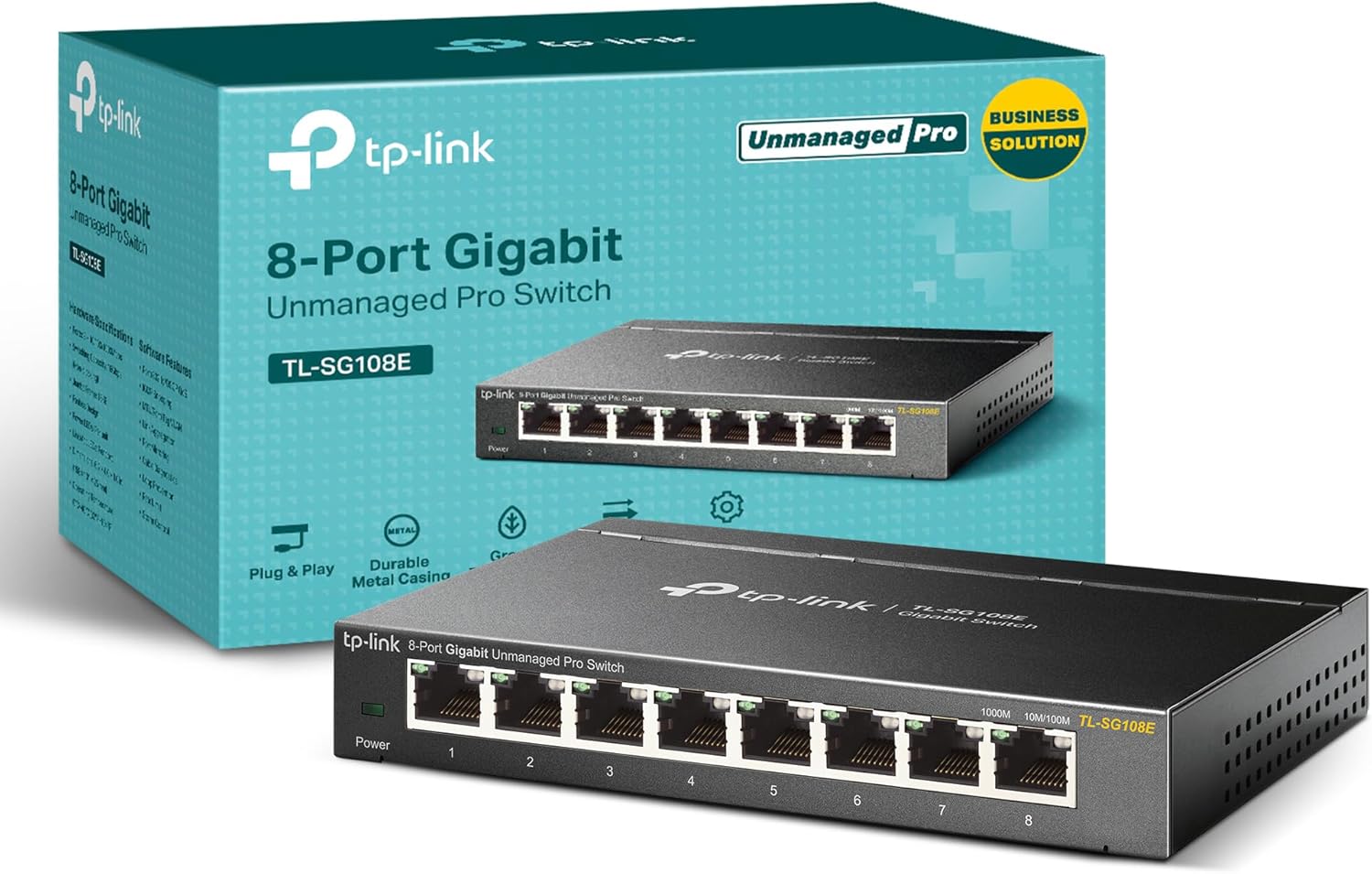 TP-Link TL-SG108E Easy Smart 8-Port Gigabit Managed Switch