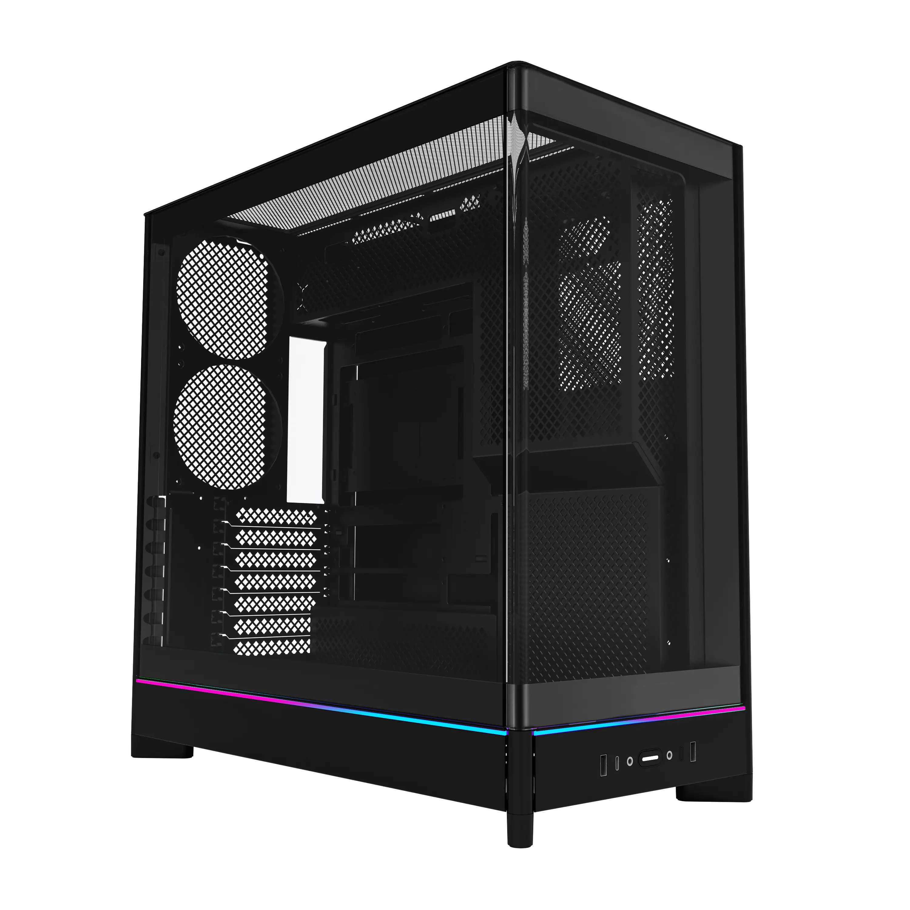 Montech HS02 ATX Mid-Tower Case with Type-C, 360mm Radiator Support & 420mm GPU Clearance