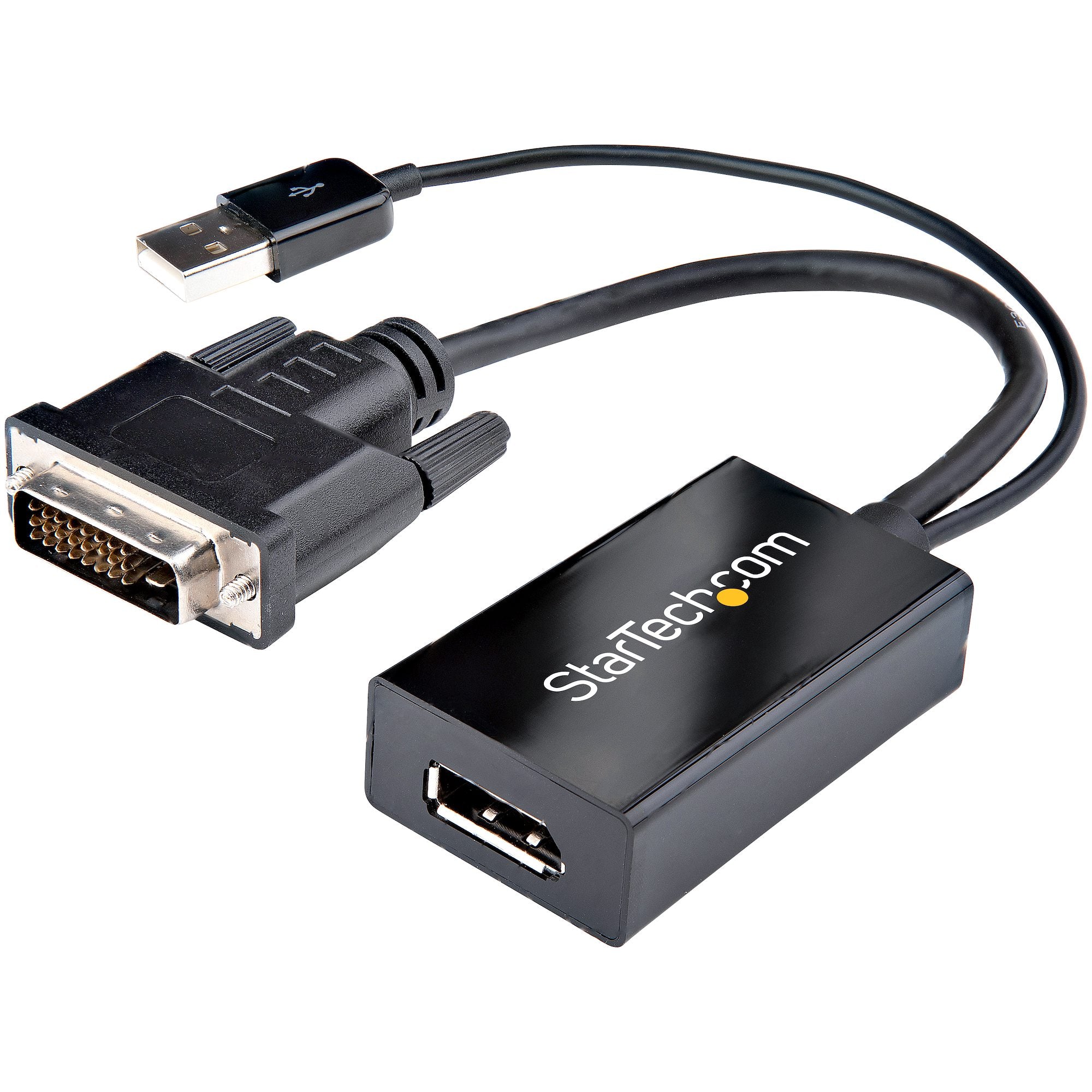 StarTech DVI-D to DisplayPort Video Adapter - USB Powered - DVI2DP2