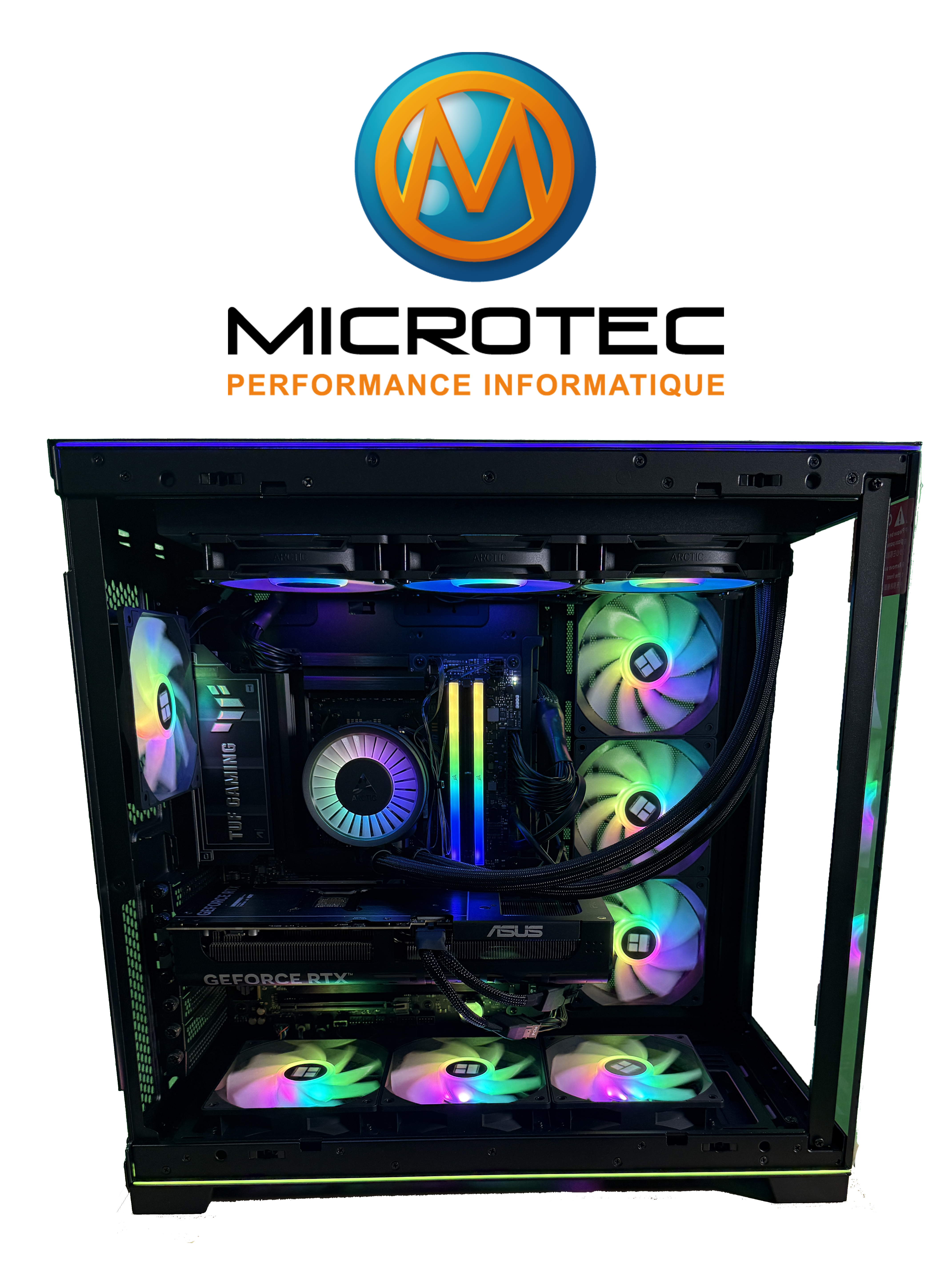 Gaming Desktop - AMD Ryzen 7 9800X3D | NVIDIA GeForce RTX 5070 12GB GDDR7, 32GB DDR5, 2TB PCIe Gen5 NVMe SSD, Liquid Cooling
