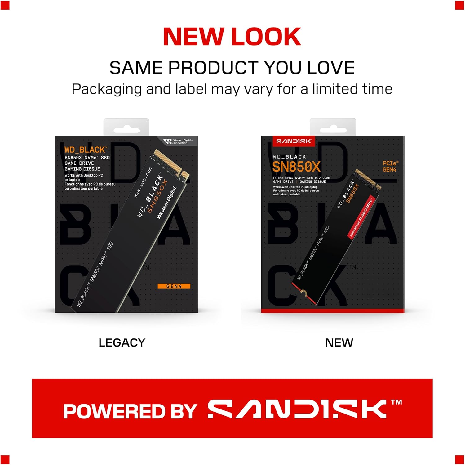 WD_BLACK SN850X 2TB PCIe 4.0 NVMe M.2 2280 Gaming SSD – Up to 7300 MB/s | WDS200T2X0E