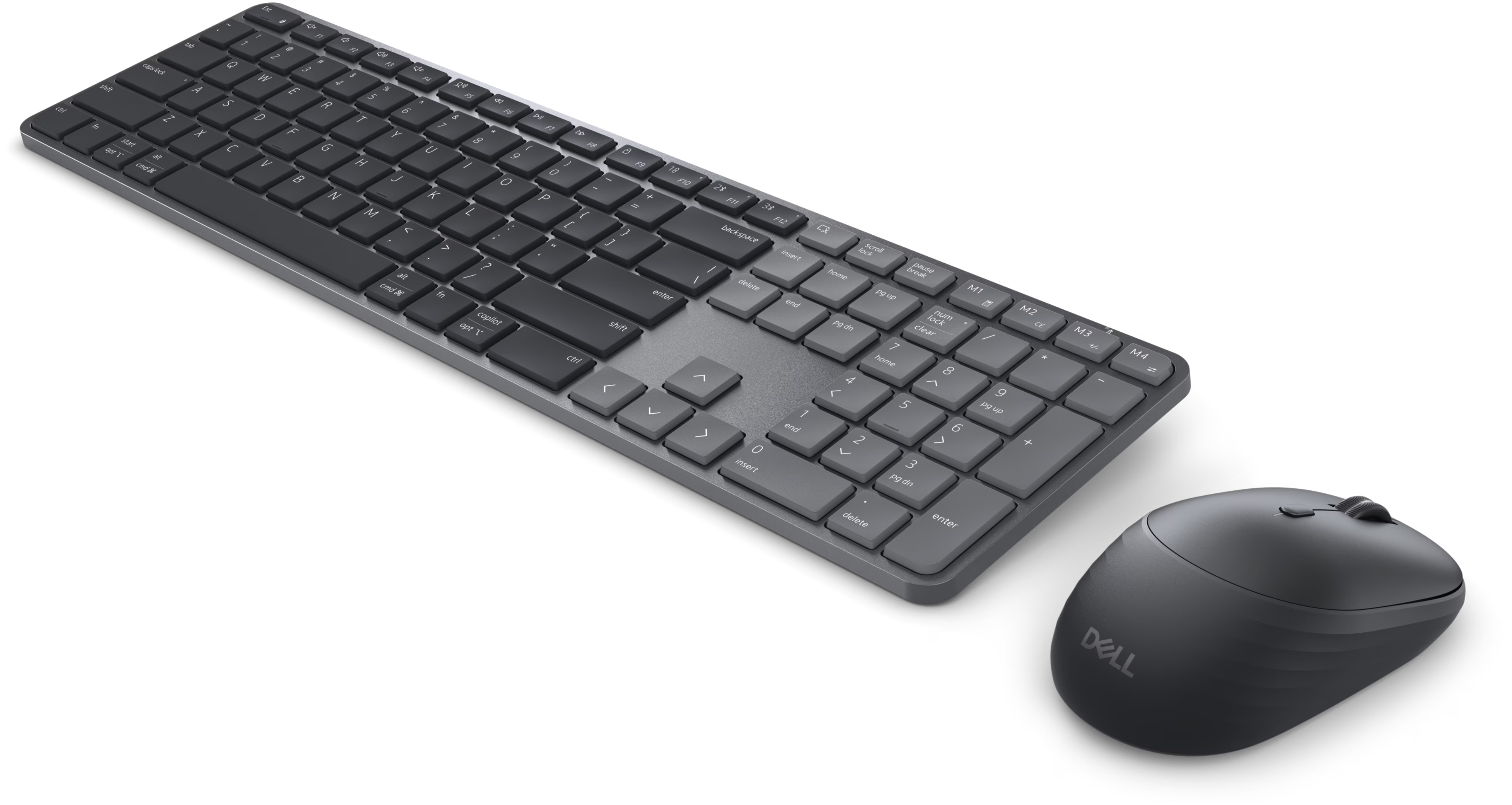 Dell Pro 7 Slim Wireless Keyboard and Mouse Combo KM726 – Bluetooth & RF – Black