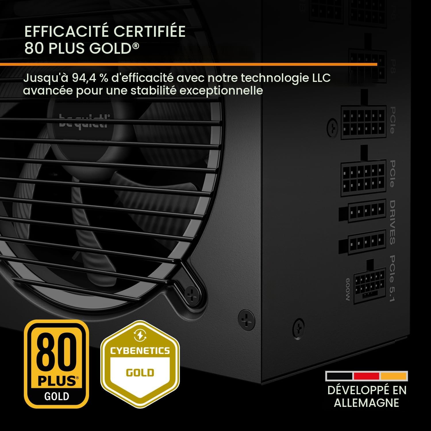 be quiet! Pure Power 13 M 850W 80 PLUS Gold Fully Modular ATX 3.1 Power Supply | BP027US