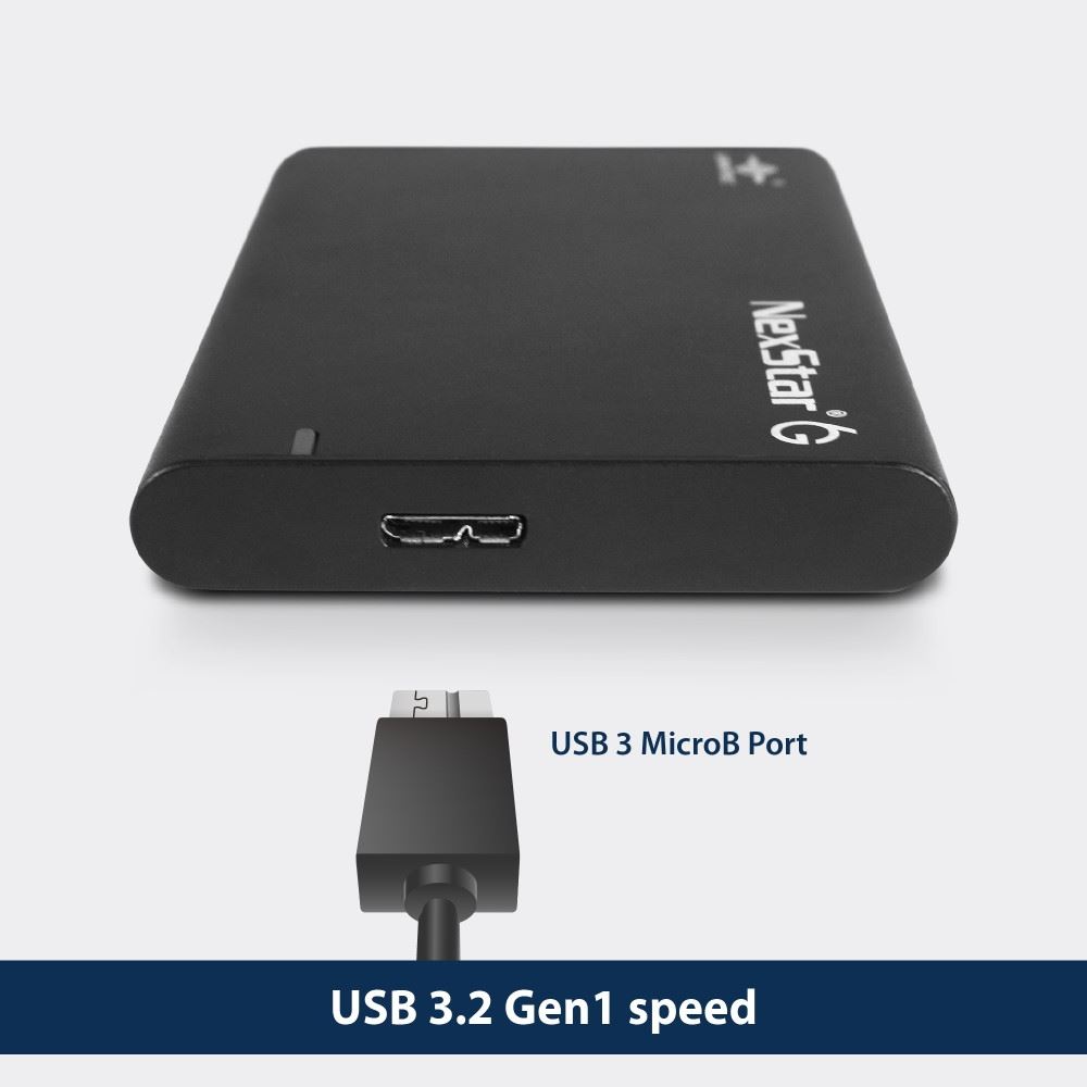 Vantec NexStar 6G 2.5" SATA III to USB 3.2 Gen 1 External HDD/SSD Enclosure – NST-268S3-BK