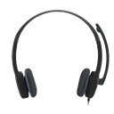 Logitech H151 Stereo Headset with Noise-Cancelling Microphone – 3.5 mm Black