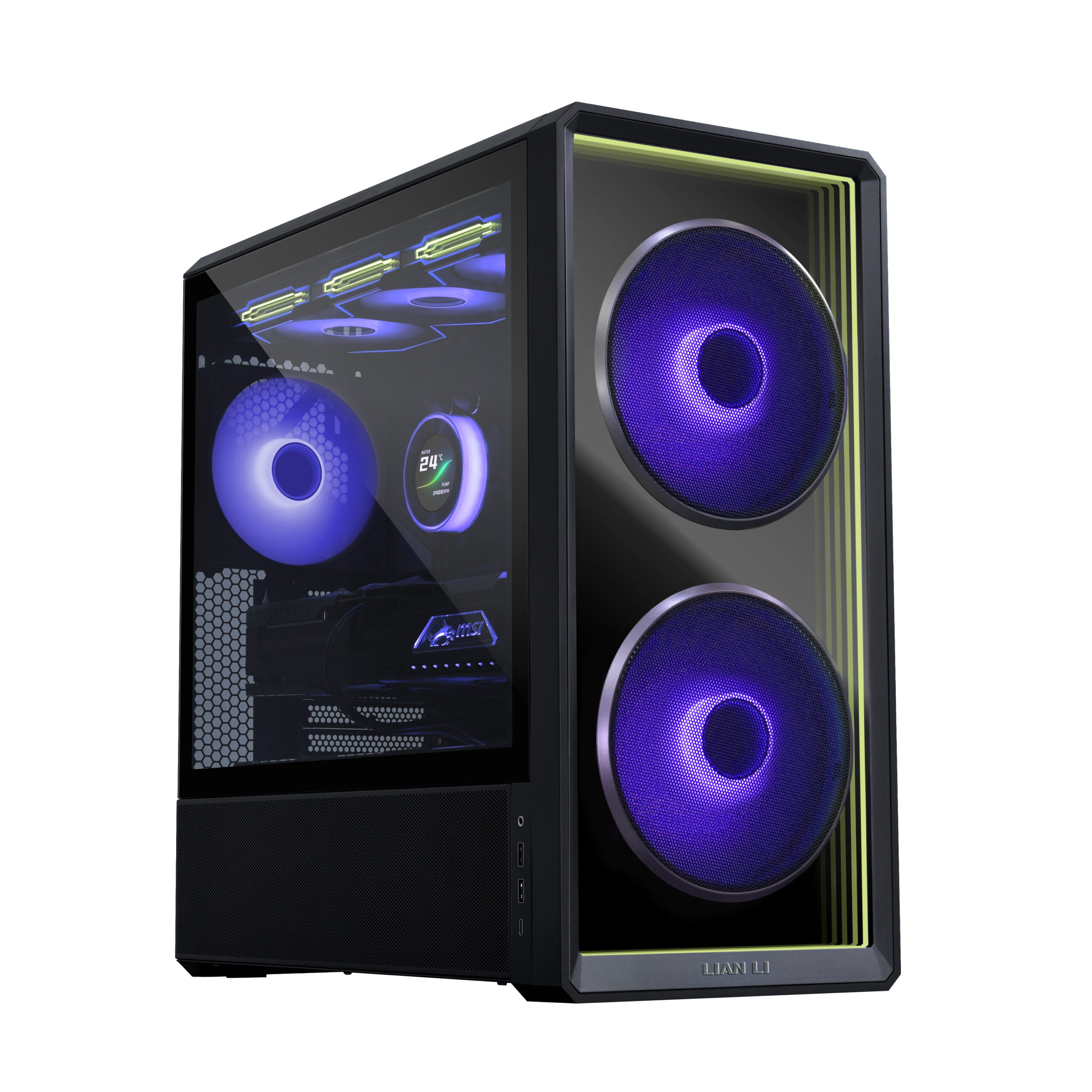 Lian Li LANCOOL 217 INF Black ATX Mid-Tower Case | Infinity Mirror | 3 ARGB Fans