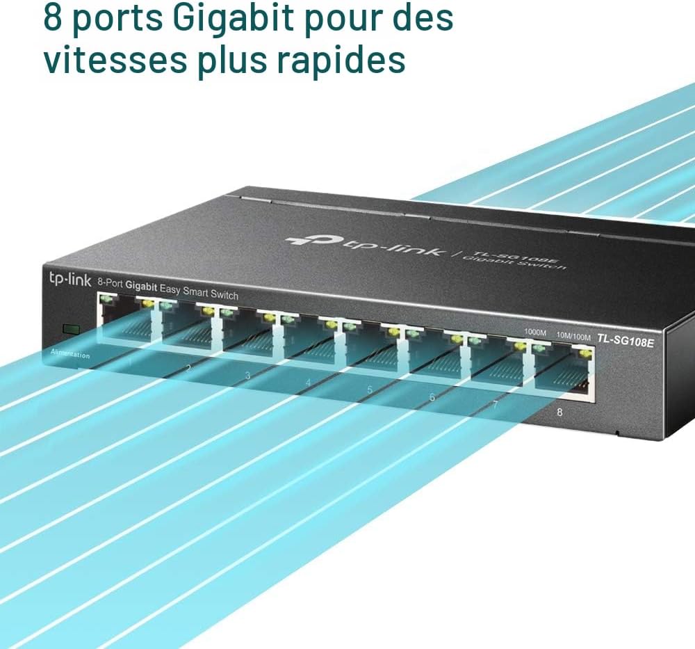 TP-Link TL-SG108E Easy Smart 8-Port Gigabit Managed Switch