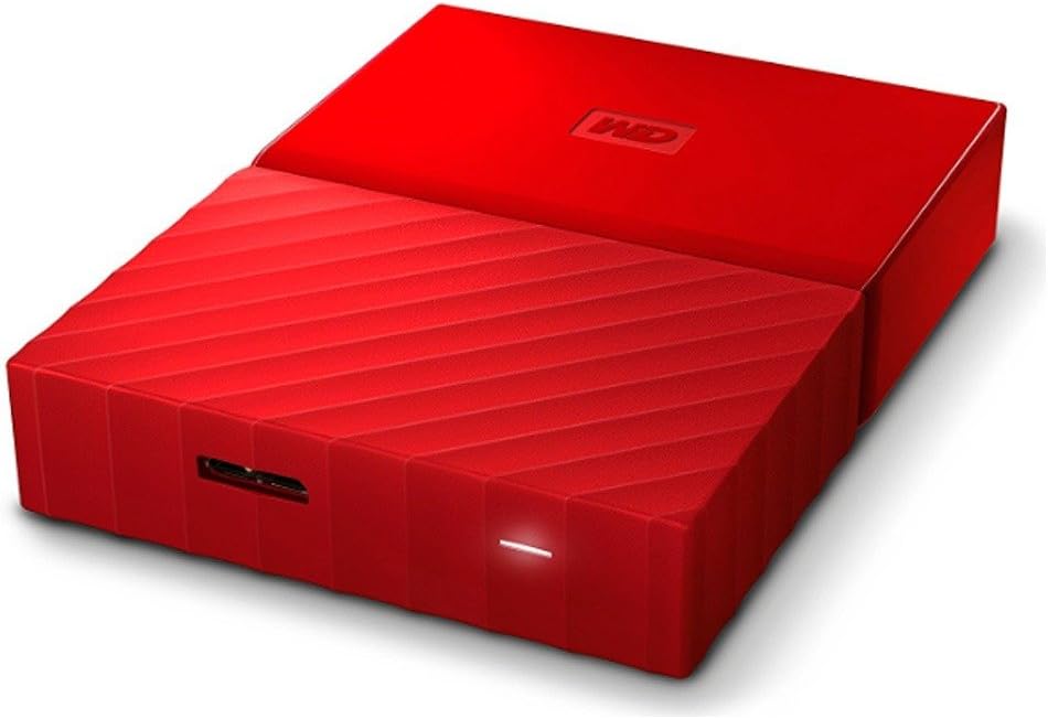 WD My Passport 2TB Portable External Hard Drive USB 3.0 – Red