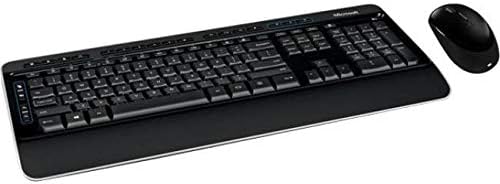 Microsoft Wireless Desktop 3050 – Wireless Keyboard & Mouse Combo with Wrist Rest – Black/White