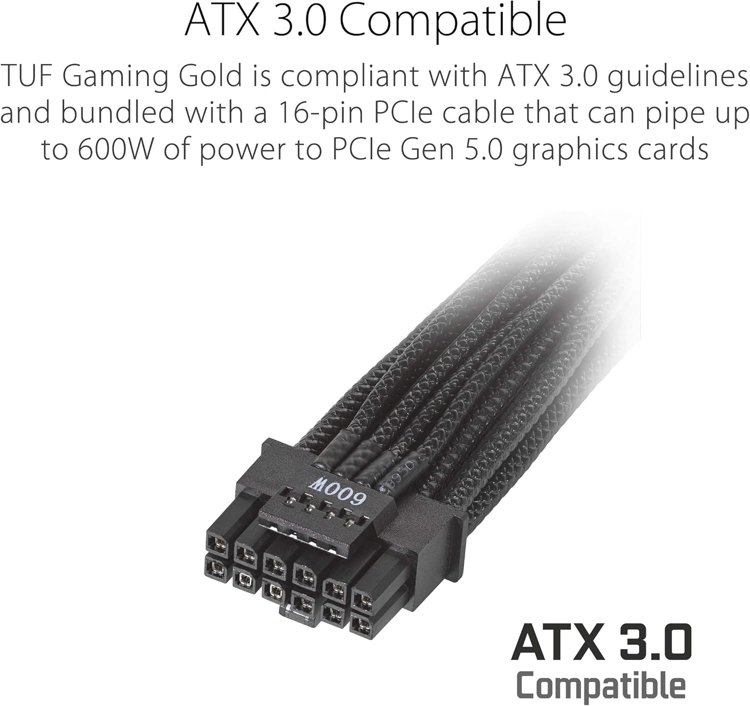 ASUS TUF Gaming 1000W 80 PLUS Gold Fully Modular ATX 3.1 Power Supply | TUF-GAMING-1000G
