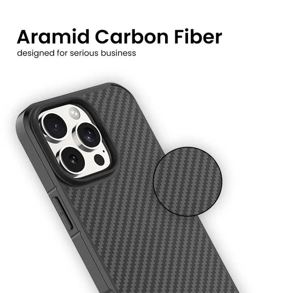 Caseco Fremont Kevlar MagSafe Case for Apple iPhone 16 Pro Max - Black