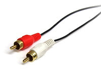 StarTech 3ft (0.9m) 3.5mm Stereo to 2 RCA Audio Cable - Male to Male