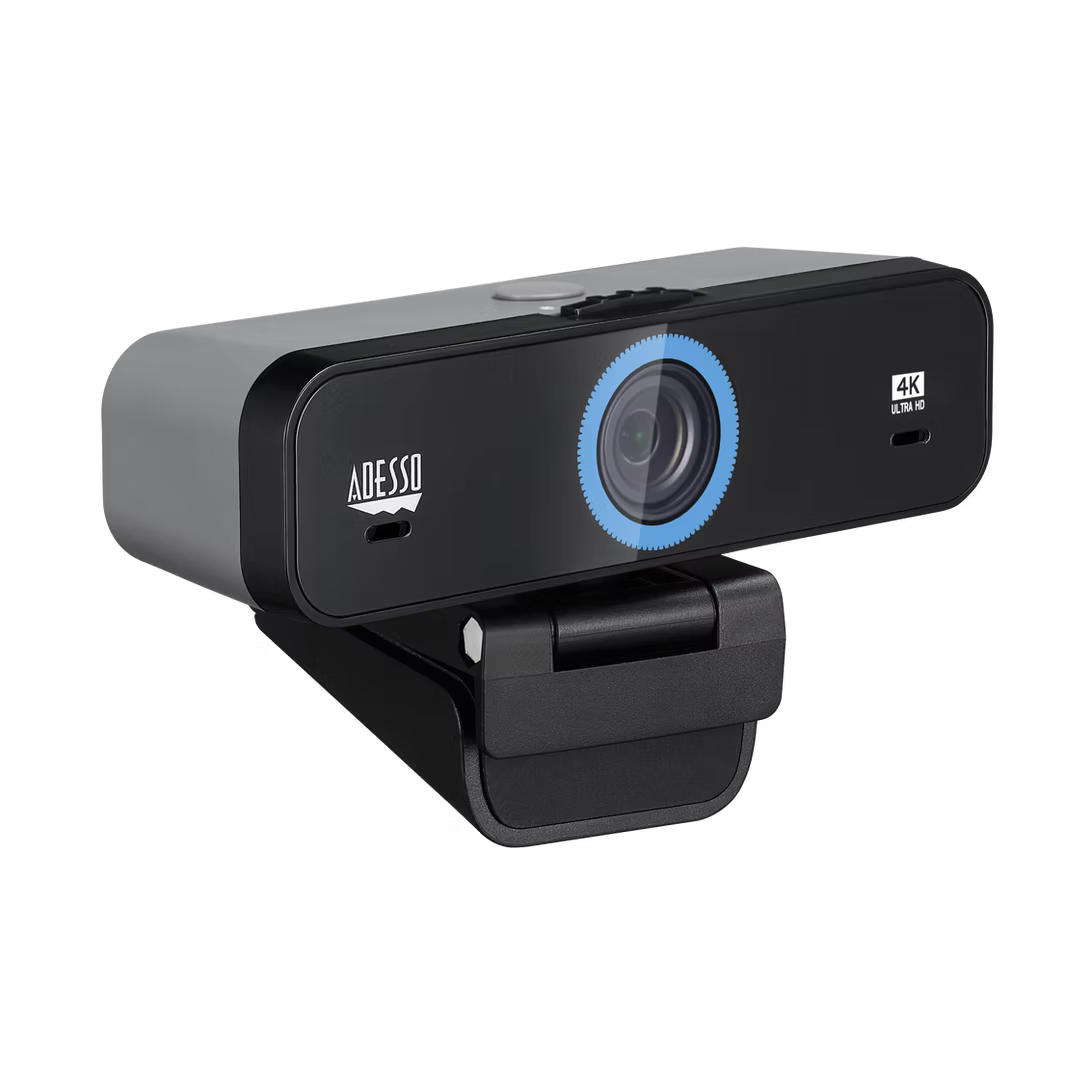 Adesso CyberTrack K4 4K Ultra HD Webcam with Dual Microphones & Privacy Switch