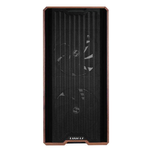 Lian Li LANCOOL 217 Black ATX Mid-Tower Case | 5 PWM Fans | Walnut Wood Accents