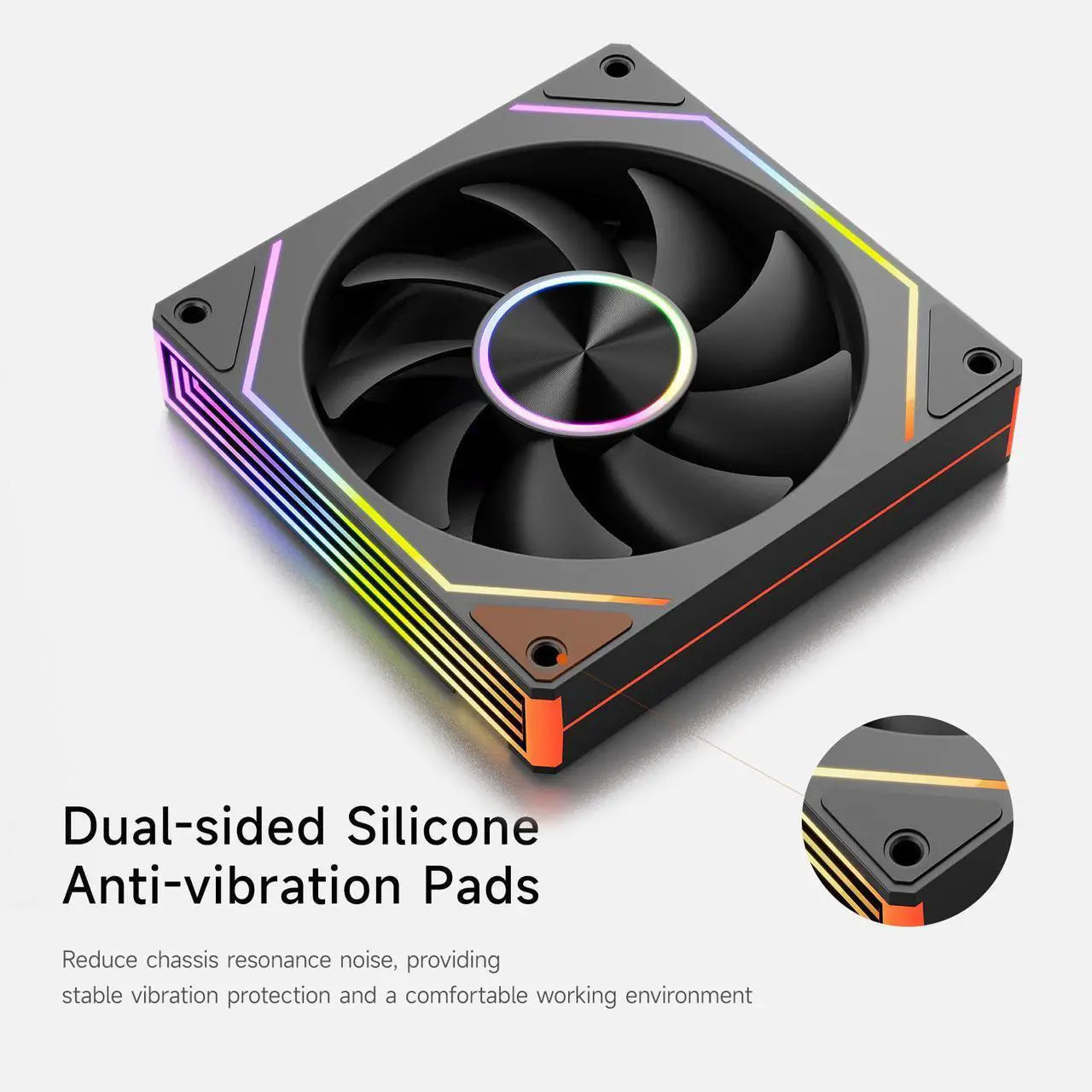 Title  PCCOOLER FG120R ARGB 120mm Reversed Case Fan - Black | PWM Low Noise Cooling Fan