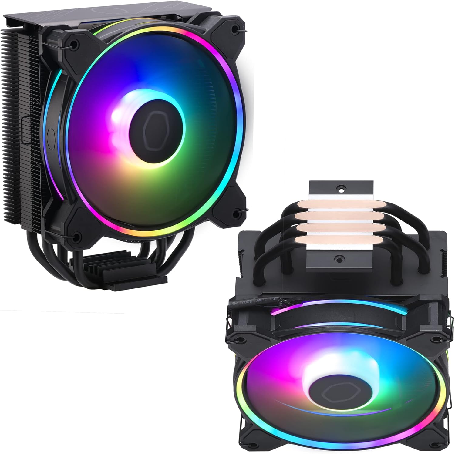 Cooler Master Hyper 212 Halo White ARGB CPU Air Cooler - 120mm Cooling System