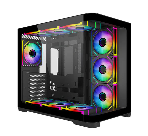 SAMA Neview 2851A Black ATX Mid-Tower Gaming Case | 4 ARGB Fans | 360mm Radiator Support