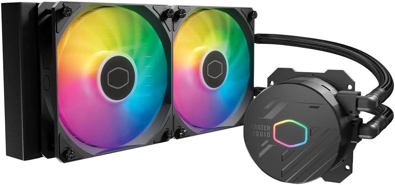 Cooler Master MasterLiquid 240L Core ARGB CPU Liquid Cooler - 240mm AIO Cooling System