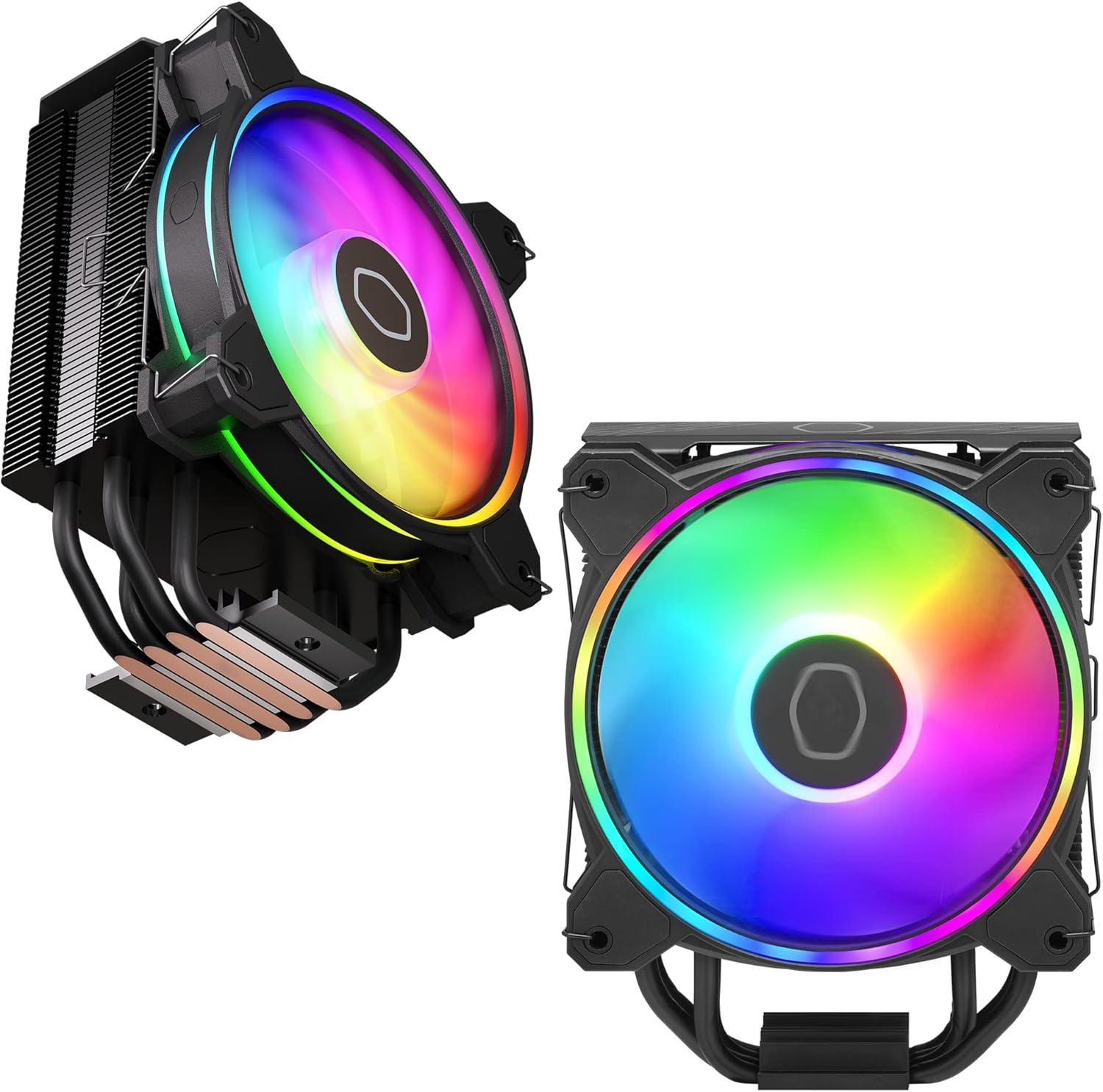Cooler Master Hyper 212 Halo White ARGB CPU Air Cooler - 120mm Cooling System