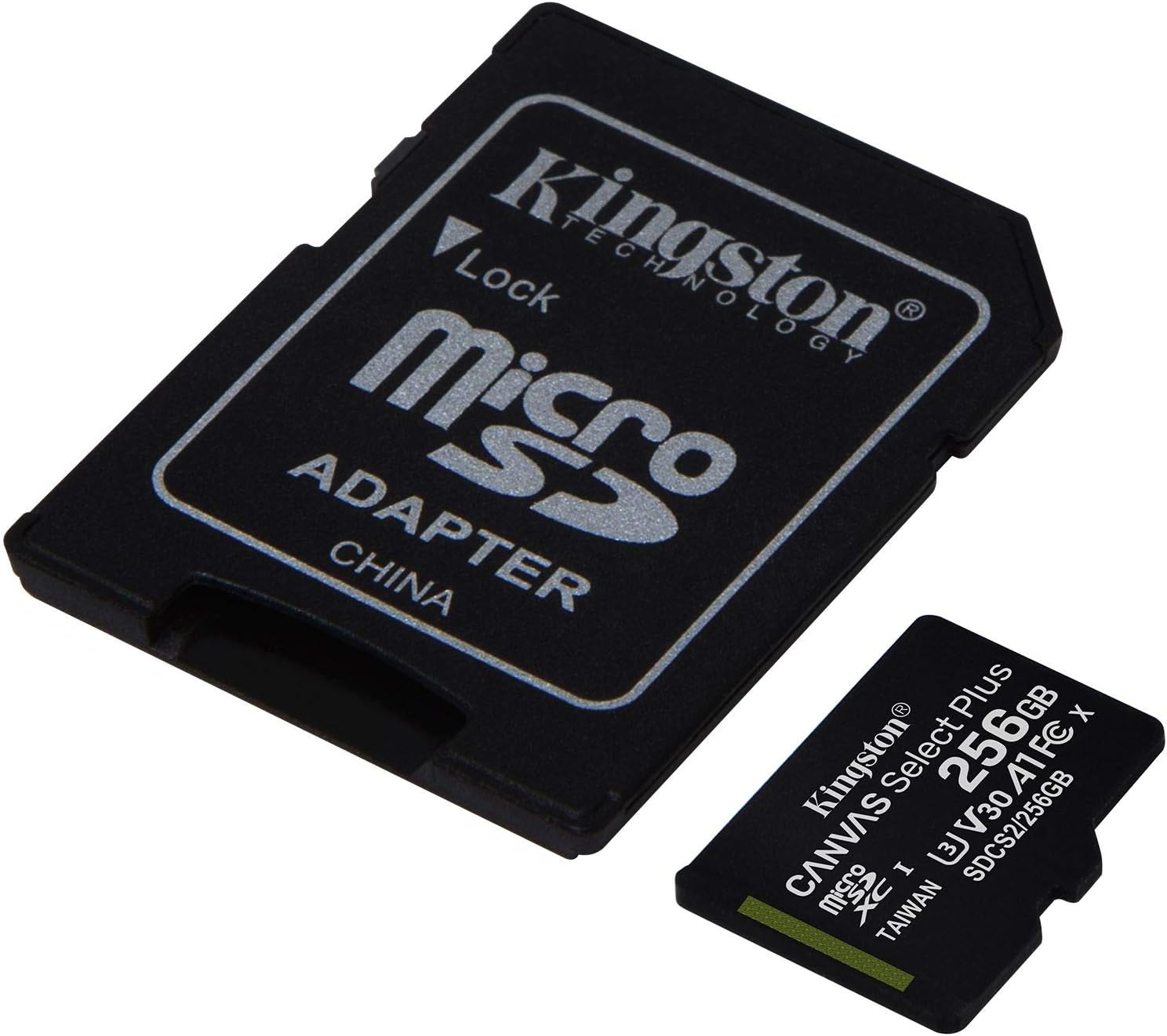 Kingston 256GB microSDXC UHS-I Memory Card – Class 10 A1 U1 – 100MB/s