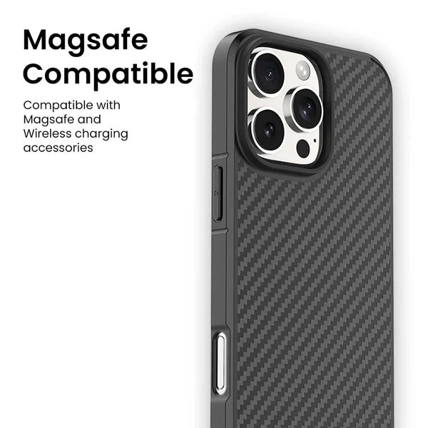 Caseco Fremont Kevlar MagSafe Case for Apple iPhone 16 Pro Max - Black