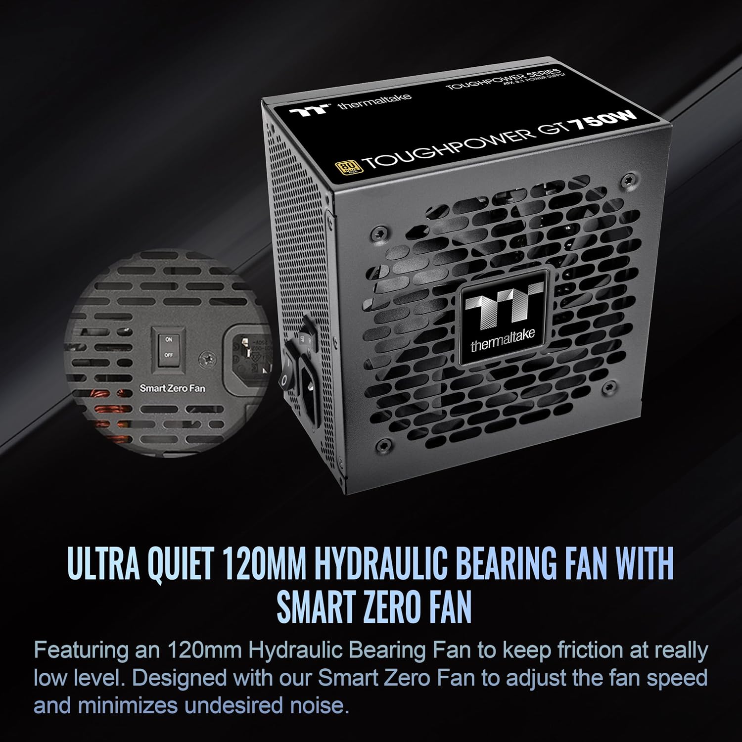 Thermaltake Toughpower GT 750W 80 PLUS Gold Fully Modular ATX 3.1 Power Supply | PS-TPT-0750FNFAGU-3