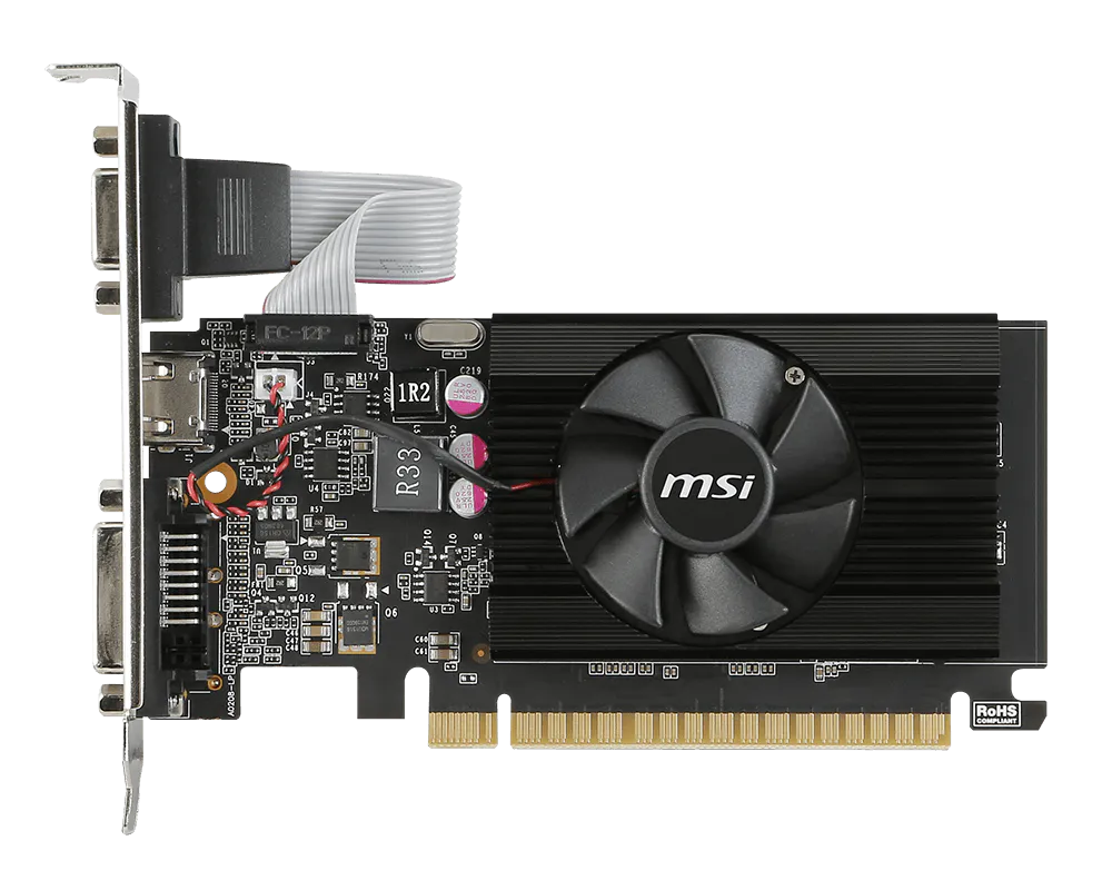 MSI GT 710 2GD3 LP - 2GB | Low Profile, Compact Size