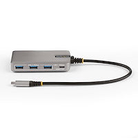 StarTech.com 4-Port USB-C Hub - 10Gbps, 4K 60Hz, 100W Power Delivery | HB31C3A1CDPPD3