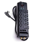 BlueDiamond Defend Flex 10-Outlet Surge Protector – 2880 Joules – 8 ft Power Cord – Black