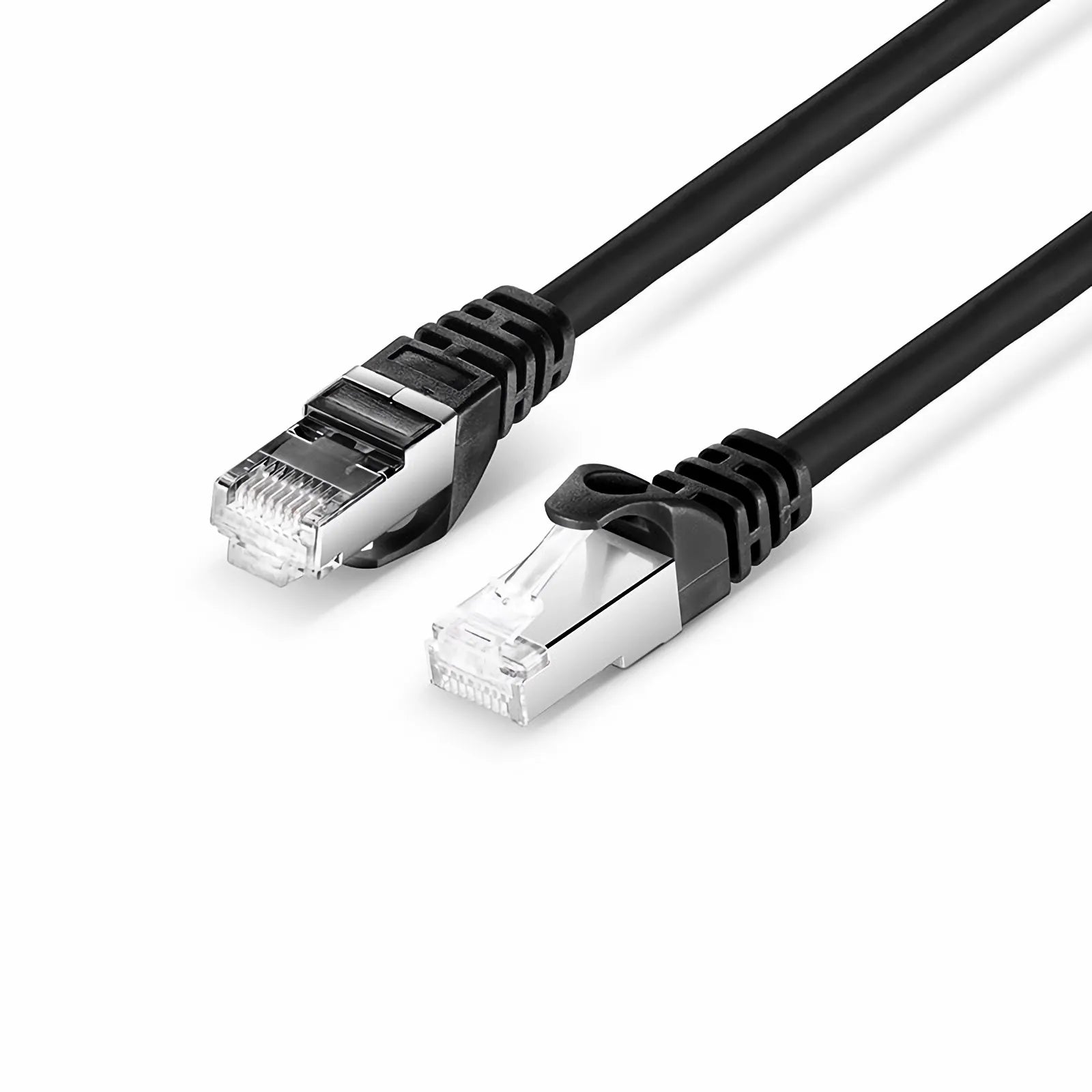 PrimeCables Cat6a SSTP 26AWG Ethernet Patch Cable - 100ft - 10Gbps - Black