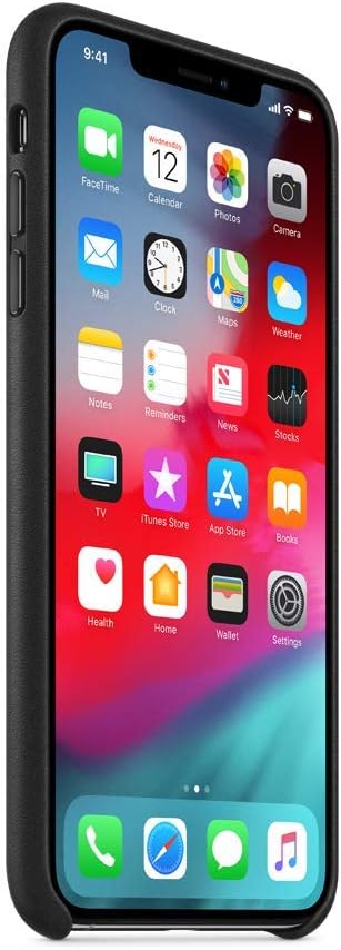 Apple Leather Case for iPhone XS Max - Black
