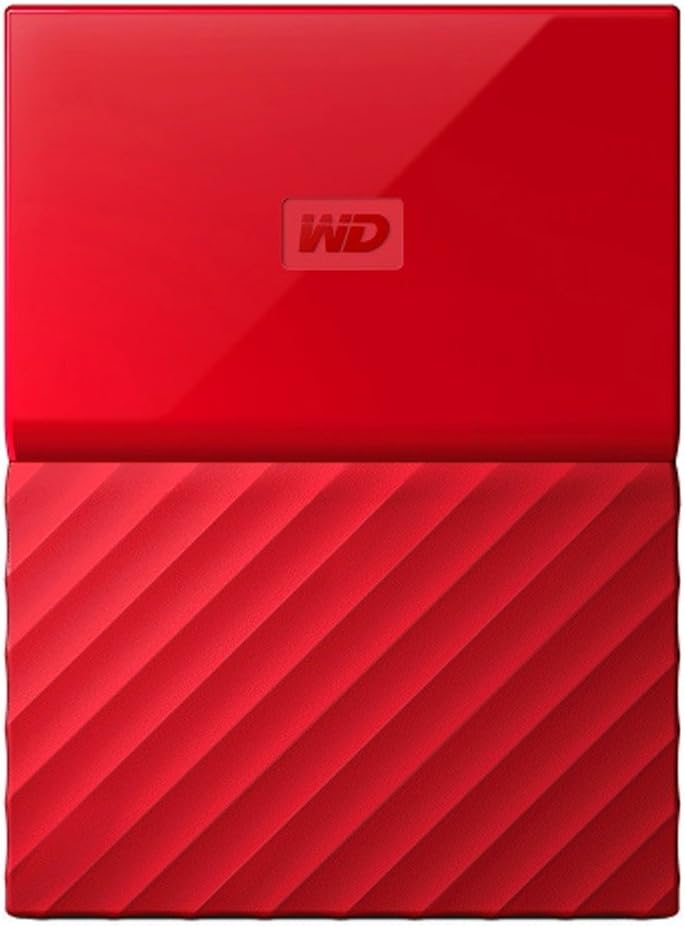 WD My Passport 2TB Portable External Hard Drive USB 3.0 – Red