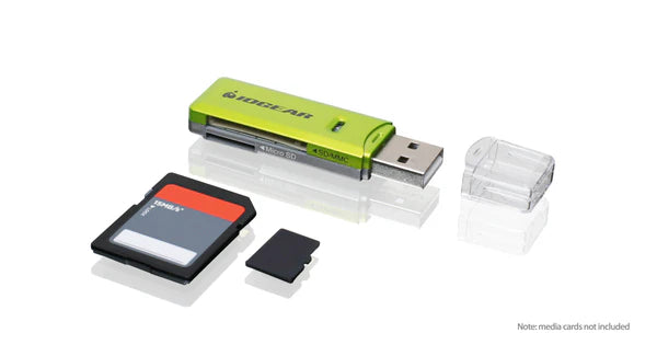 IOGEAR USB 2.0 Dual Slot SD / microSD Memory Card Reader