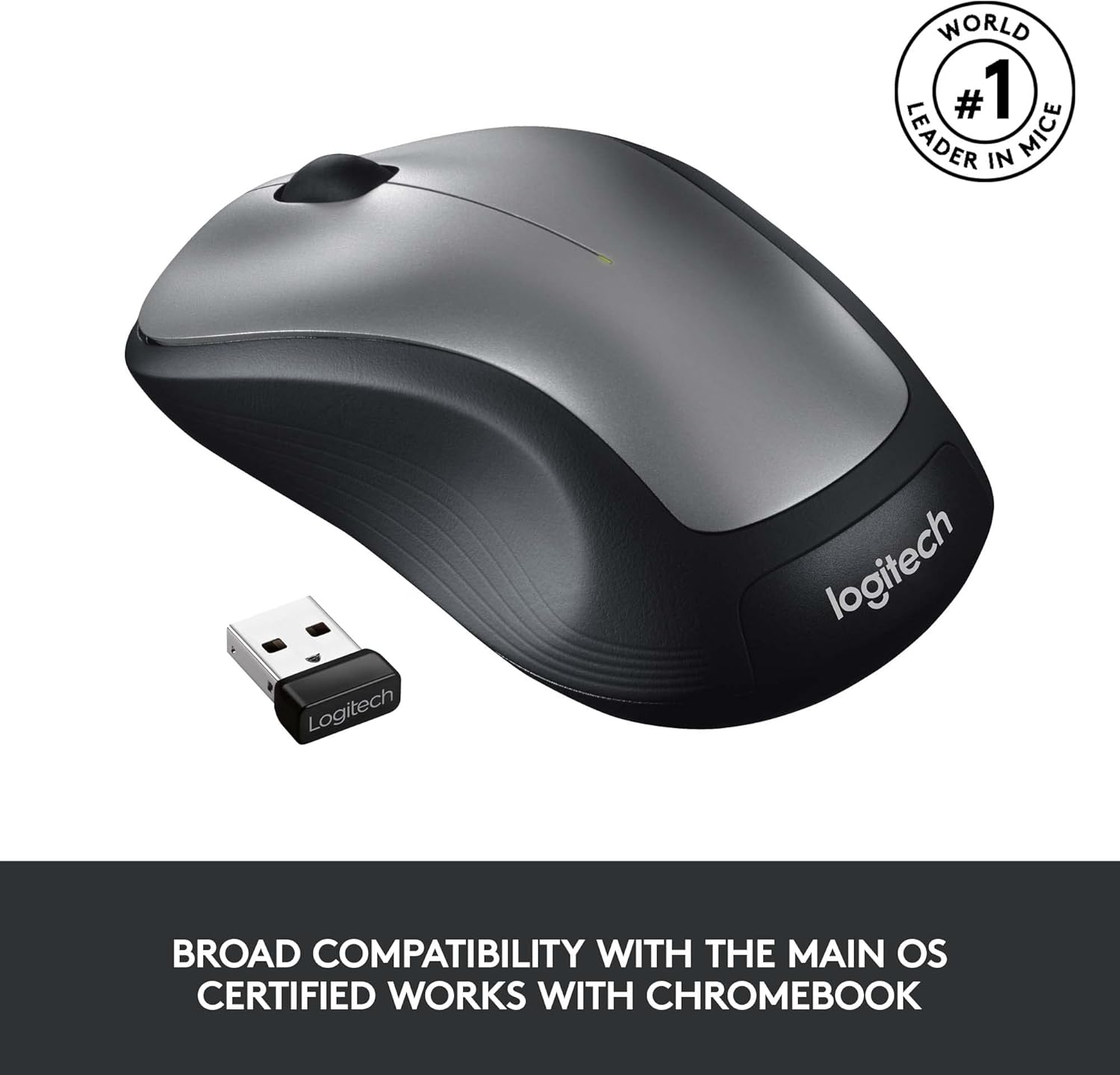 Logitech M310 Wireless Mouse – Wireless Optical Mouse – 1000 DPI – Silver