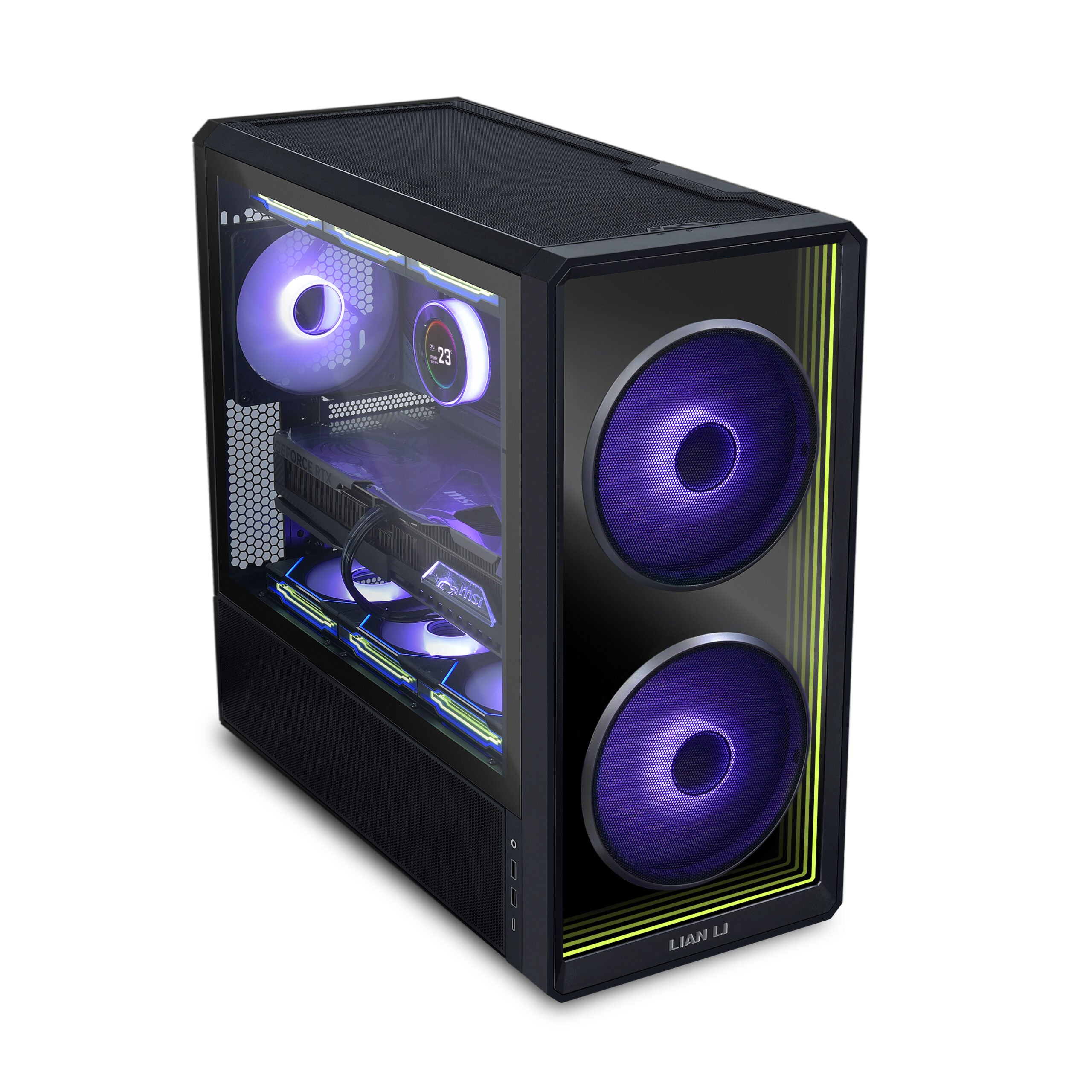 Lian Li LANCOOL 217 INF Black ATX Mid-Tower Case | Infinity Mirror | 3 ARGB Fans