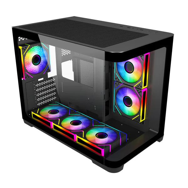 SAMA Neview 2851A Black ATX Mid-Tower Gaming Case | 4 ARGB Fans | 360mm Radiator Support
