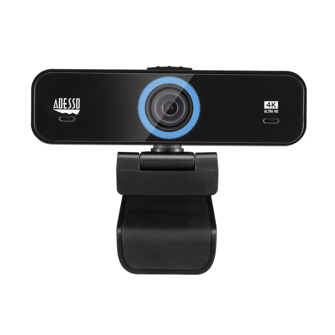 Adesso CyberTrack K4 4K Ultra HD Webcam with Dual Microphones & Privacy Switch