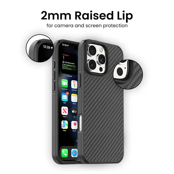 Caseco Fremont Kevlar MagSafe Case for Apple iPhone 16 Pro Max - Black