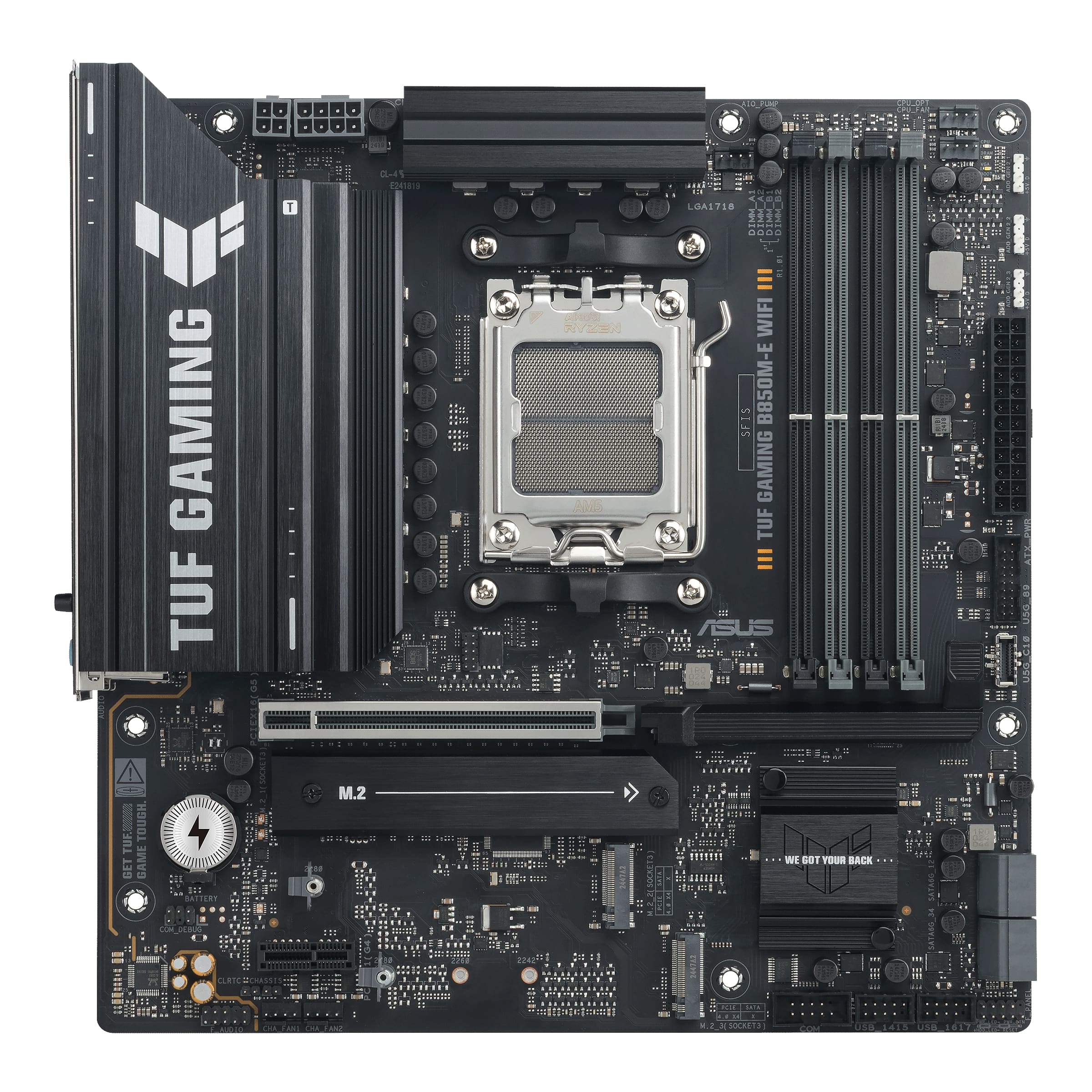 ASUS TUF Gaming AM5 ATX Motherboard - DDR5, PCIe 5.0, Wi-Fi 6E, 2.5Gb LAN