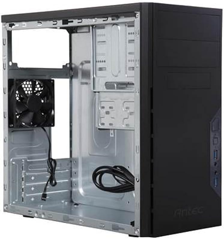 Antec VSK3000E-U3 Micro-ATX Mini Tower Case | USB 3.0 | Black & White