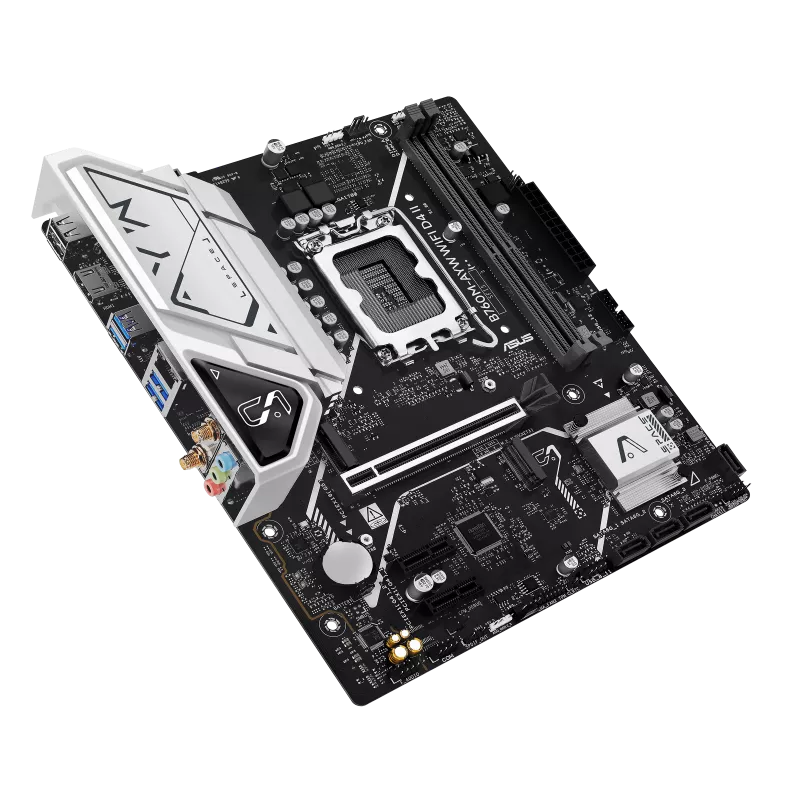 ASUS B760M-AYW WIFI D4 II – Intel B760 LGA1700 Micro-ATX Motherboard – DDR4, Wi-Fi 6