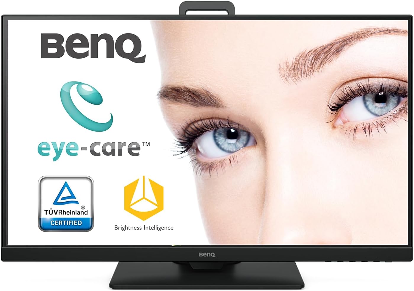 BenQ GW2780 27 inch IPS 1080p Eyecare monitor for Home Office with adaptive brightness technology,frameless,Low Blue Light,DP , Black